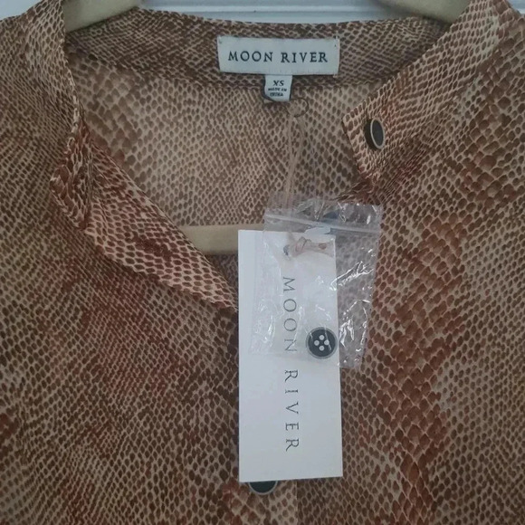 River moon snake print midi dress - Picture 7 of 7